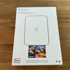 White Photo & Video Printer for iPhone